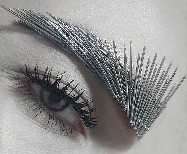 Feisty! Would You Try The Bold Spiked Nail Eyebrow Trend?