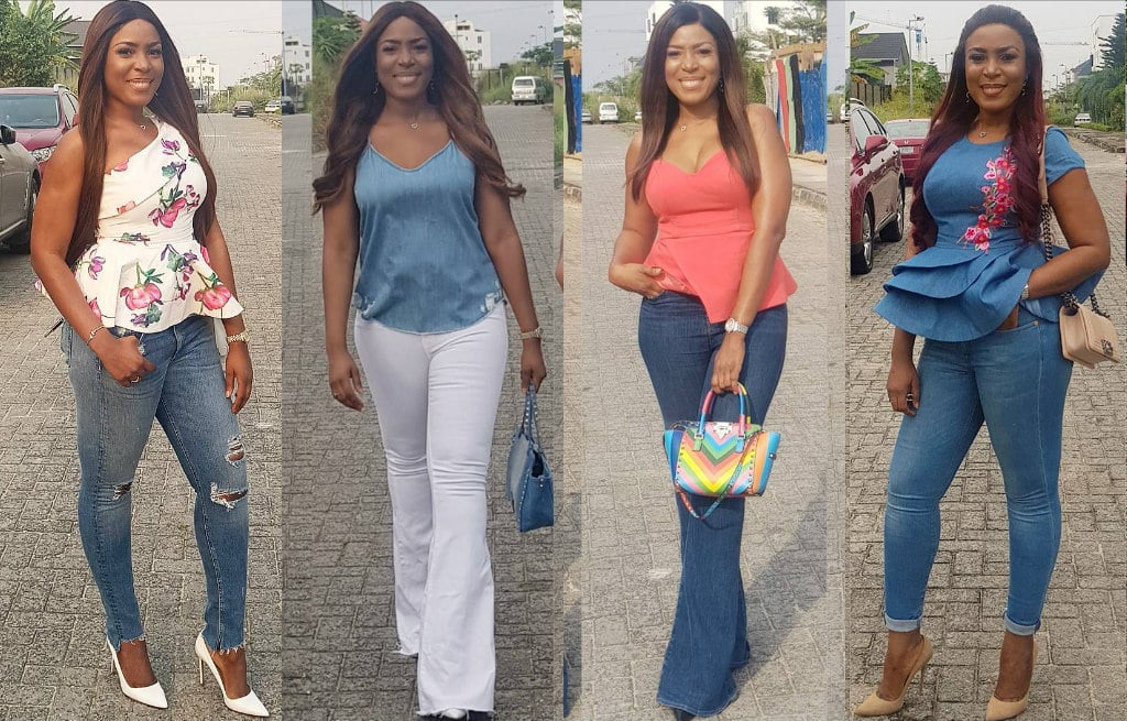 linda-ikeji-blogspot-owner-denim-style