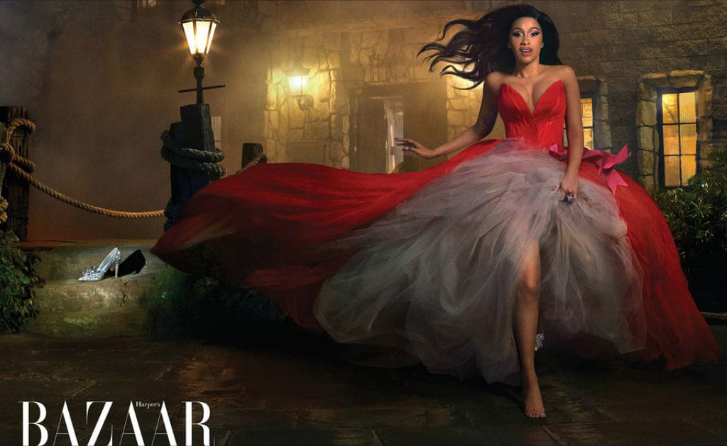 cardi-b-full-name-cinderella-for-harpers-bazaars