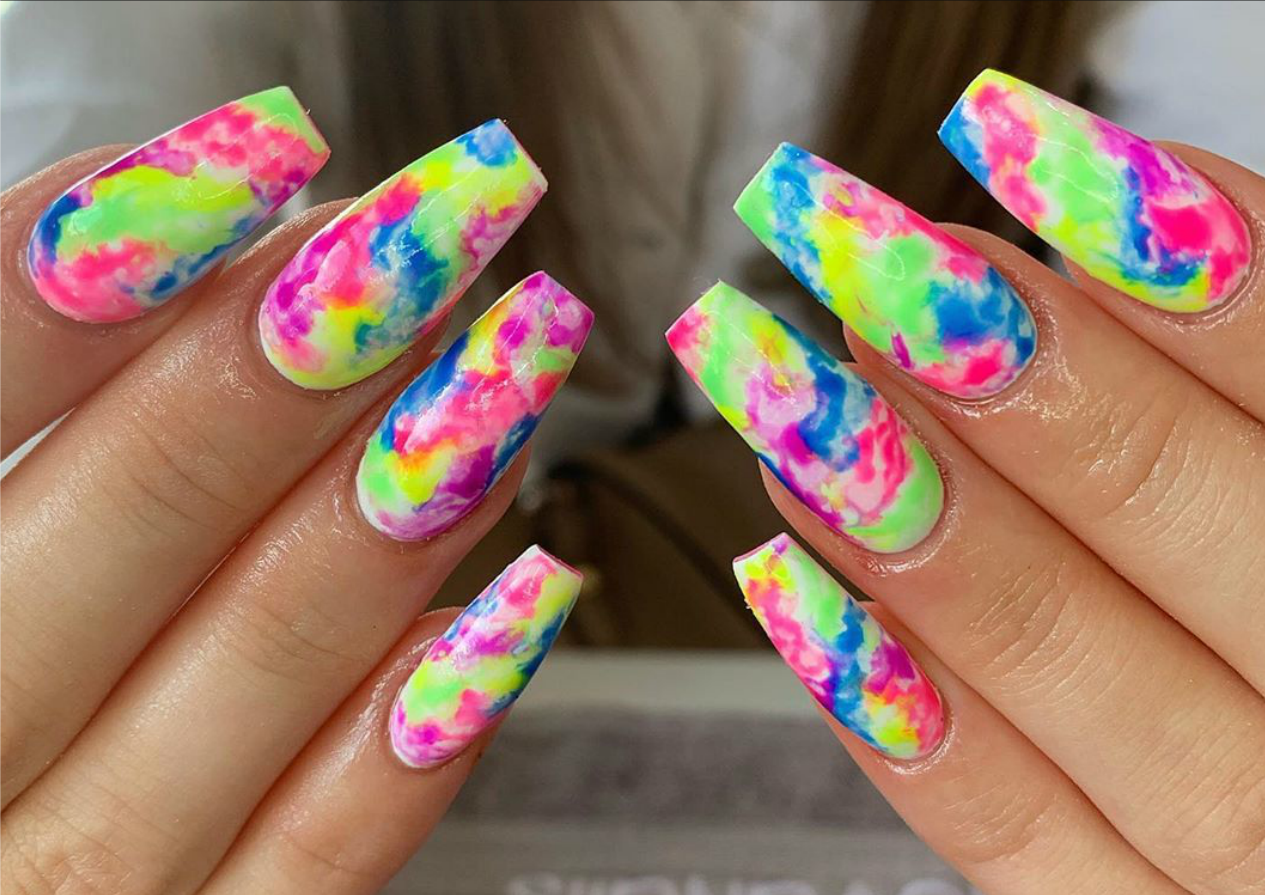 Tie-Dye Nails