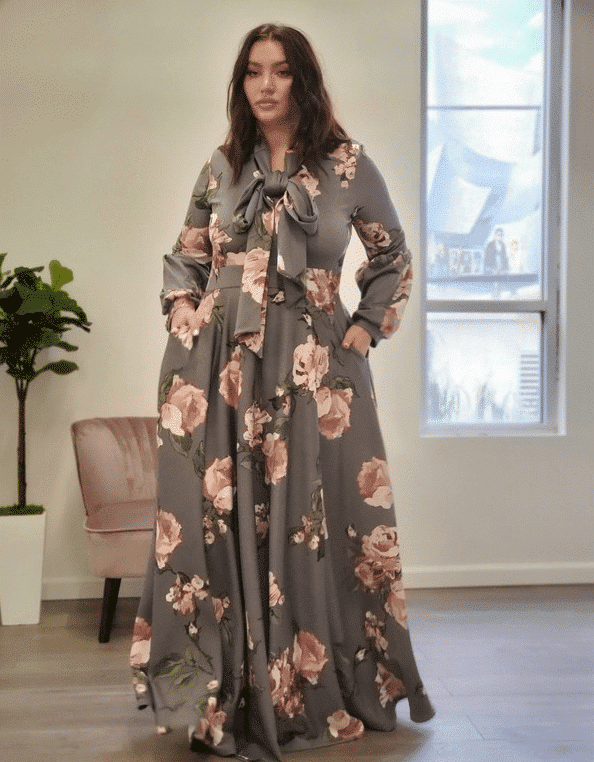 Emilia Statement Maxi Dress - PLUS SIZE For Fall Winter Spring Summer