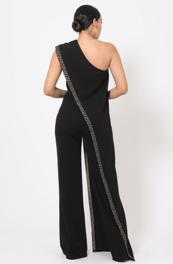Phoebe Greek Border Monostrap Jumpsuit Style Rave