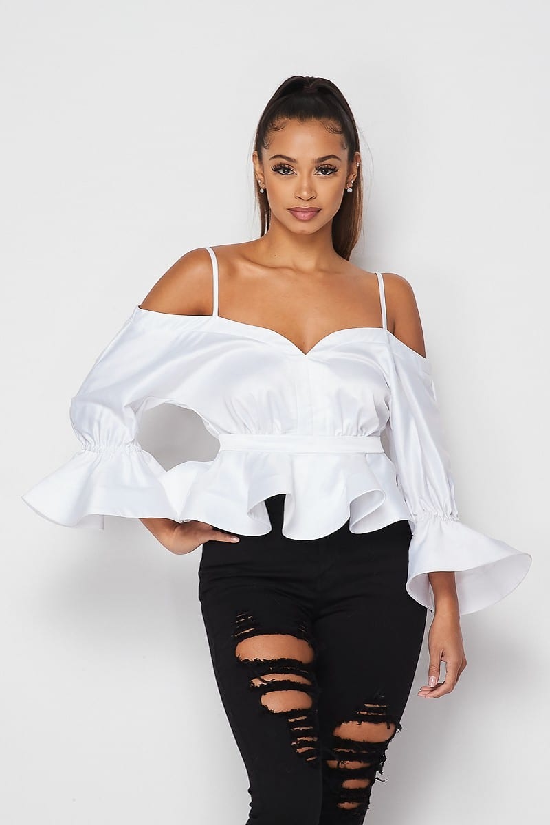 Off Shoulder Strap Top | vlr.eng.br