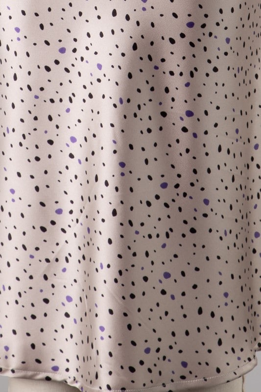 Timi Leopard Print Satin Midi Length Woven Skirt