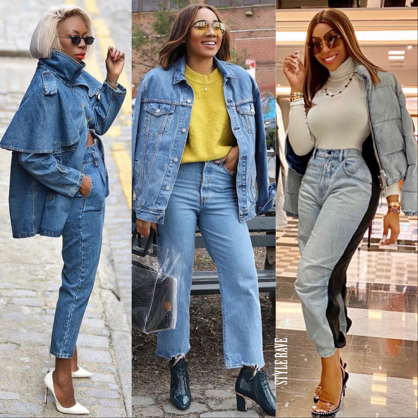 3 black women show how to wear denim on denim on denim day 2021