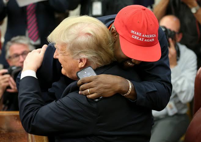 president donald trump and kanye west