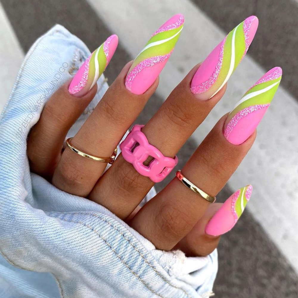 45+ Neon Hot Pink Nails To Try Out Right Now | Chasing Daisies