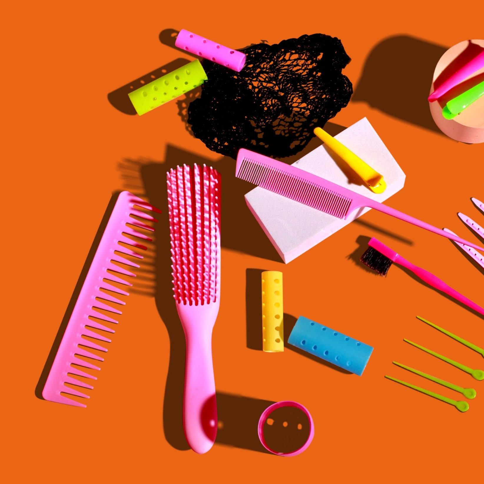 photo showing how to clean brush and comb