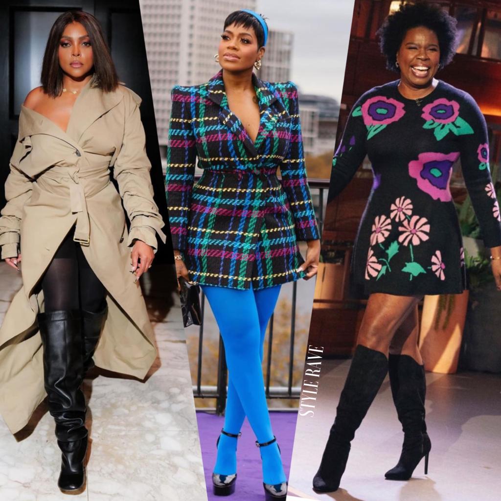 taraji-p-henson-fantasia-leslie-jones-fashion-looks-color-purple-press-tour