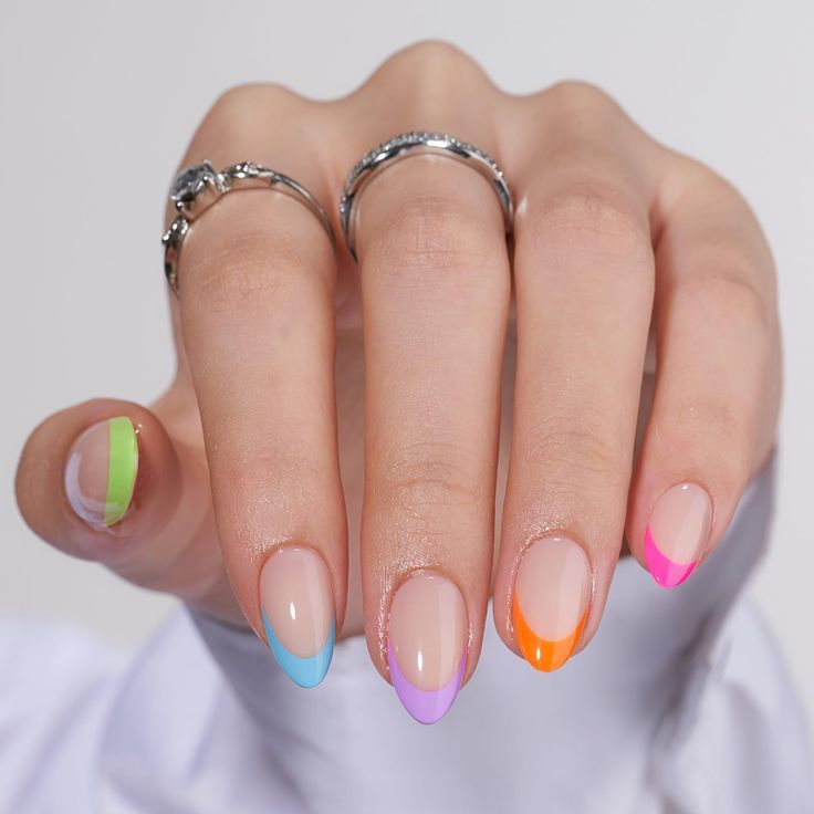 rainbow nails