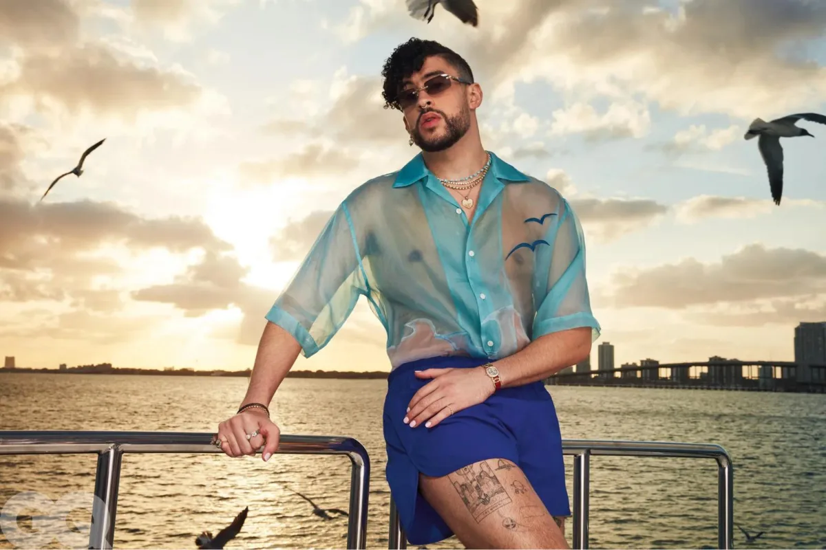 Bad Bunny wearing his own Patek Philippe Ellipse Ref. 4832