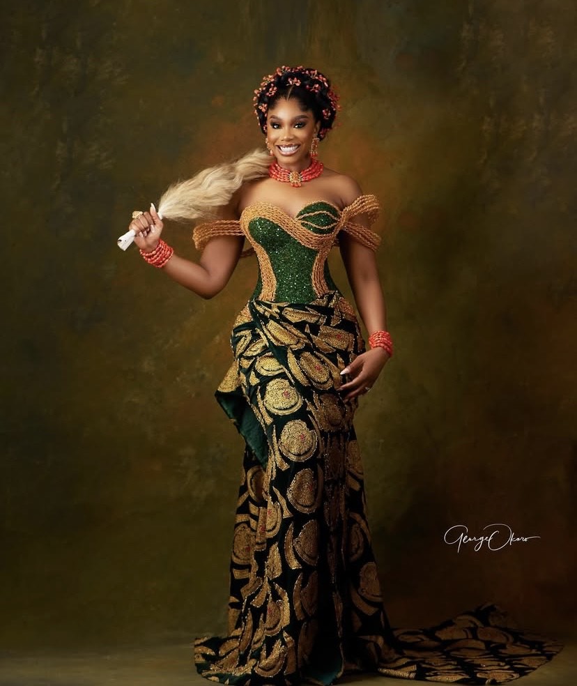 An epitome of modern Nigerian bridal style