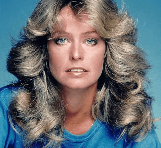 Farrah Fawcett's feathered layers hairstyle inspired by 1970s volume — trending layered haircuts women