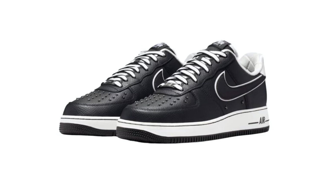 Nike Adds Metallic Details To The Classic Black/White Air Force 1