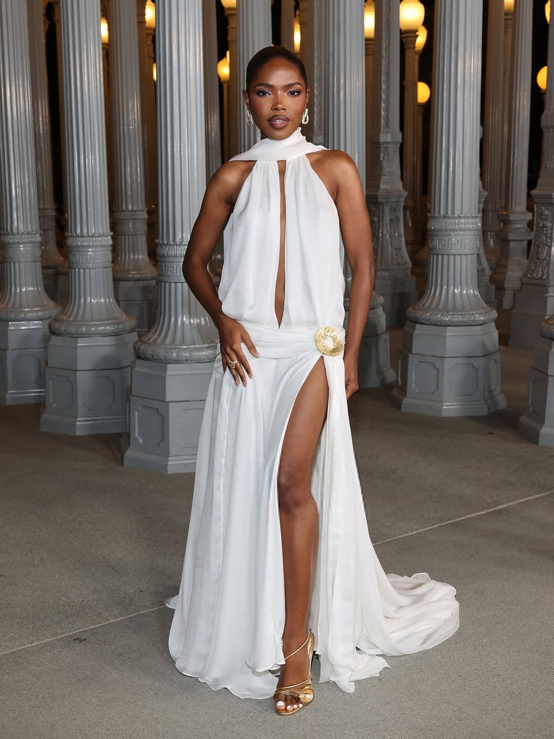 Ryan Destiny stuns at the 2025 LACMA Art+Film Gala in a full Cult Gaia look.
