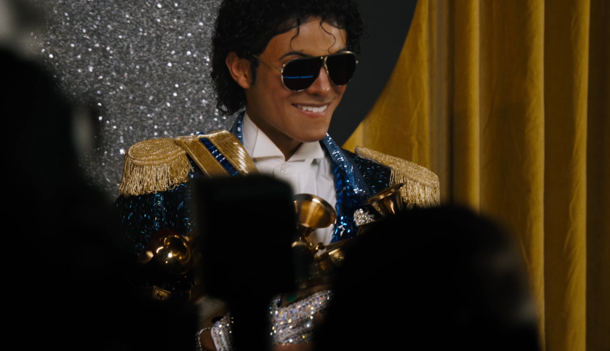 Jaafar Jackson transforms into Michael Jackson during the chilling Thriller sequence from the new biopic.
