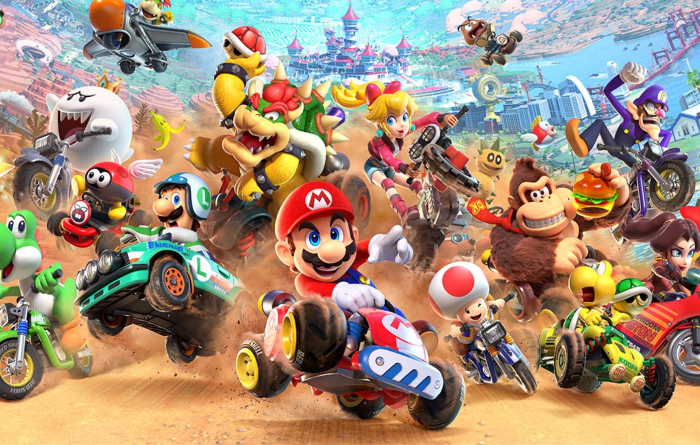 Colorful Mario Kart promotional visual nominated at the GAME AWARDS 2025