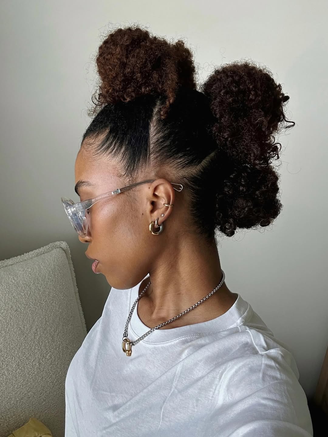 Frohawk style showcasing bold short natural hairstyles for Christmas