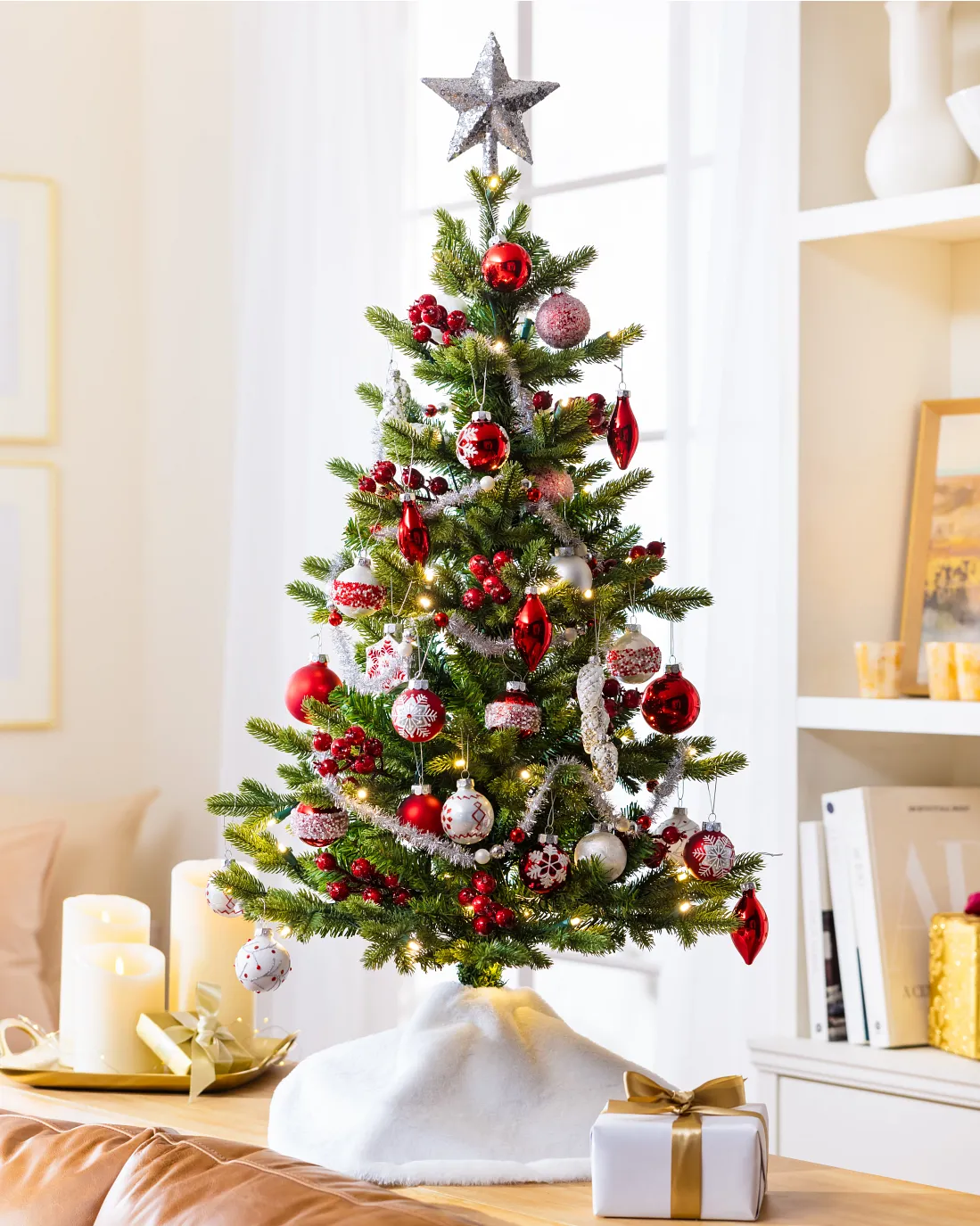 Ornaments, wreaths, and festive decorations from top Christmas Shopify stores.