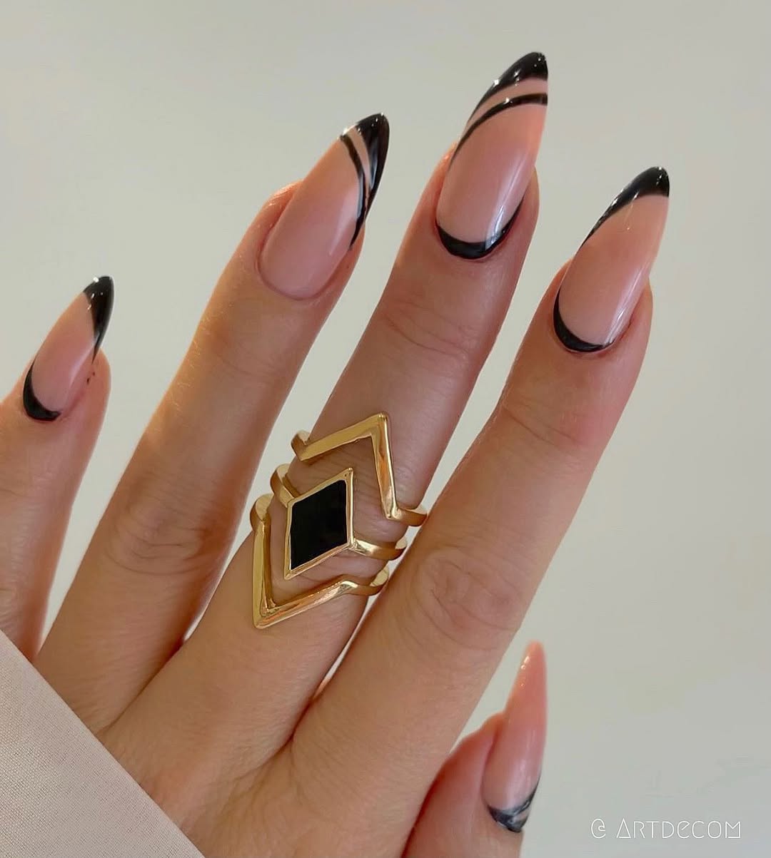 black-french-tips-nail-designs-style-rave