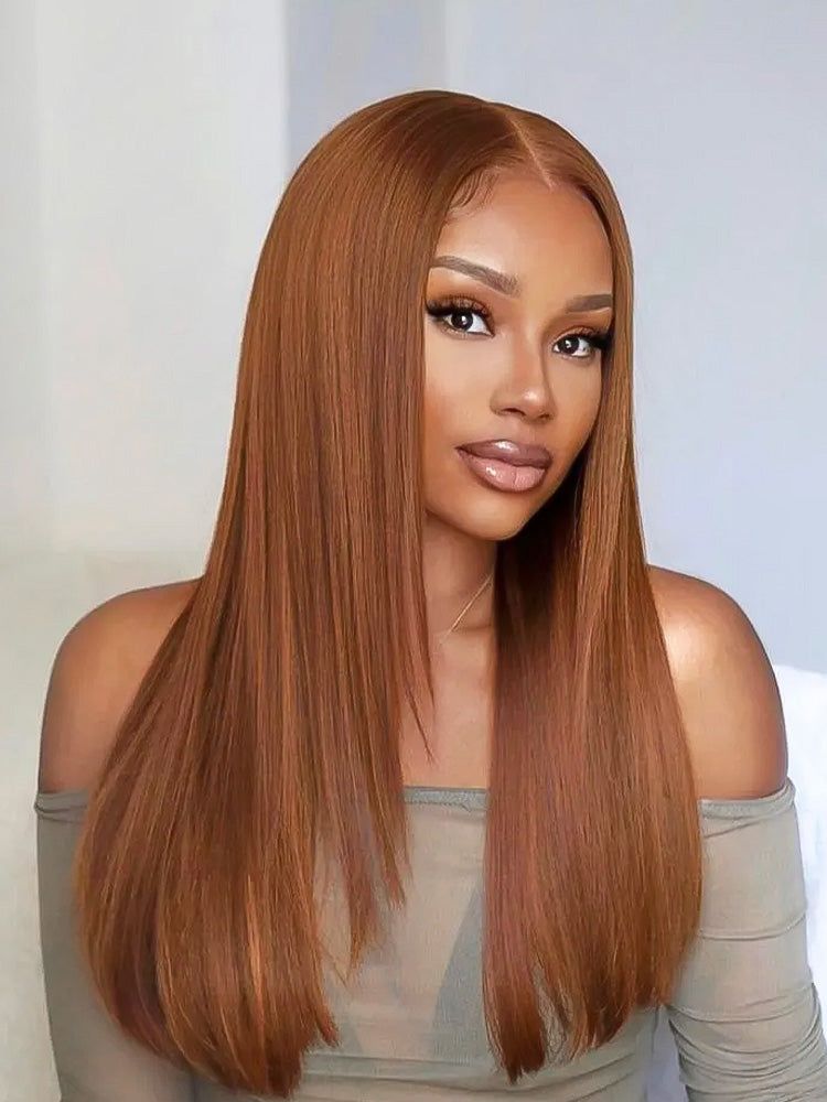 Насыщенные шоколадно-каштановые волосы, демонстрирующие идеи зимнего цвета волос