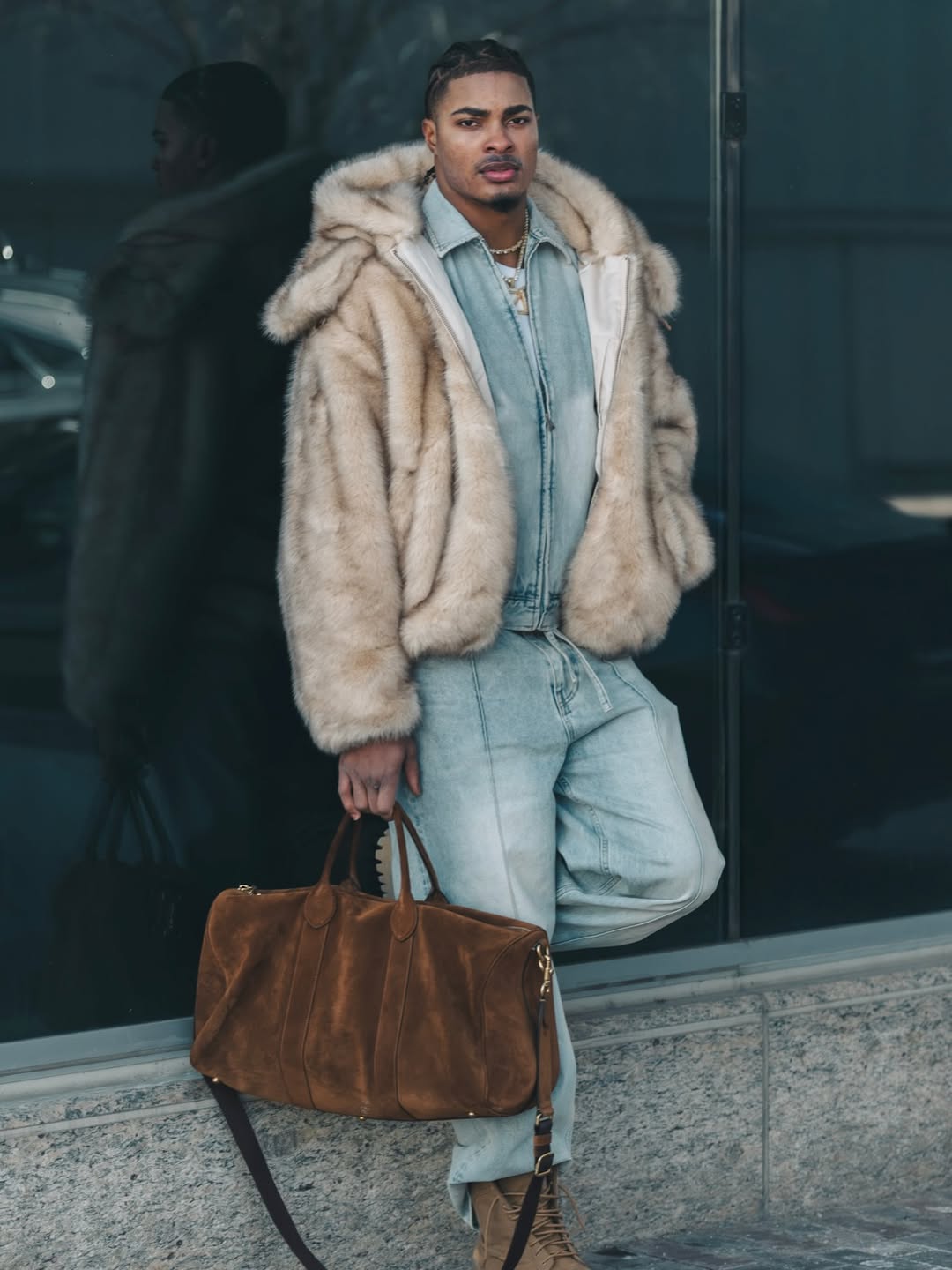 faux fur coats men