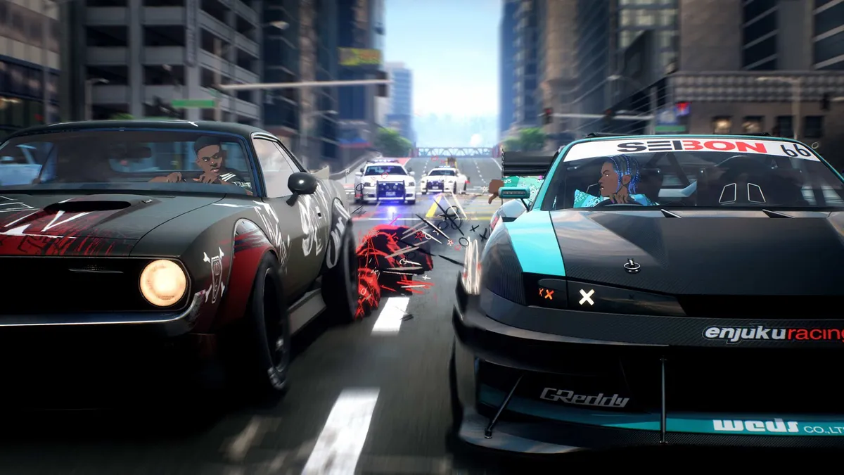 Геймплей Need for Speed ​​Unbound на PlayStation 5