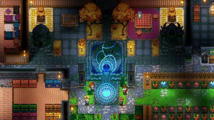 Сцена исследования приключенческой игры в песочнице Core Keeper