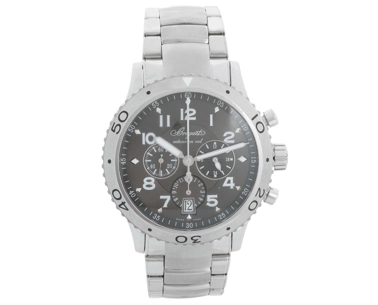 Breguet Transatlantique Type XXI Flyback in Stainless Steel