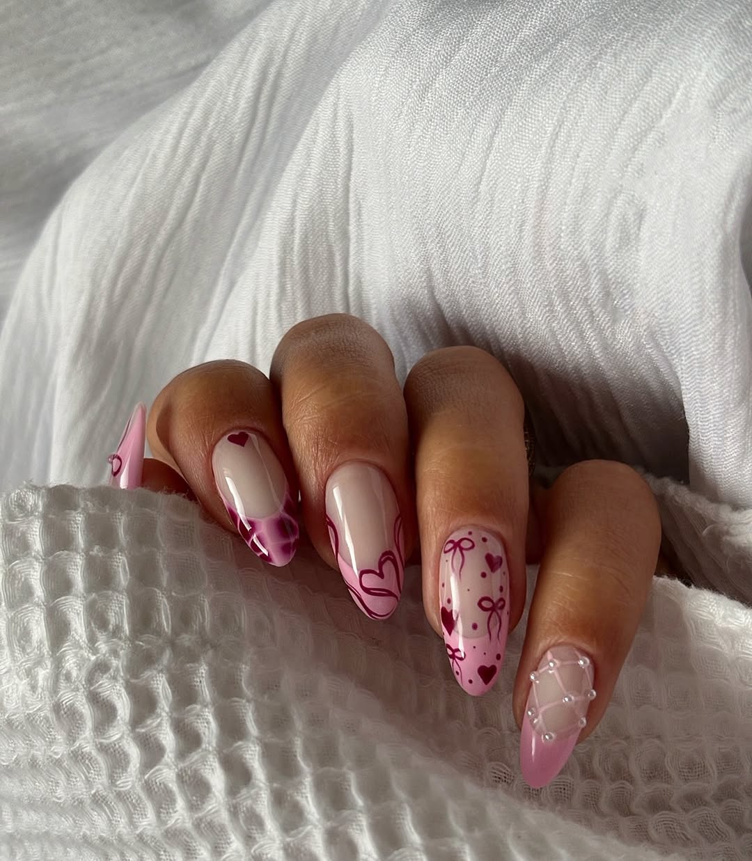 valentine's day nails
