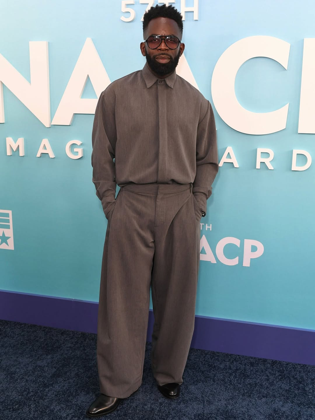 Jimmy Akingbola attending the NAACP Image Awards luncheon celebrating Bel-Air nominations.