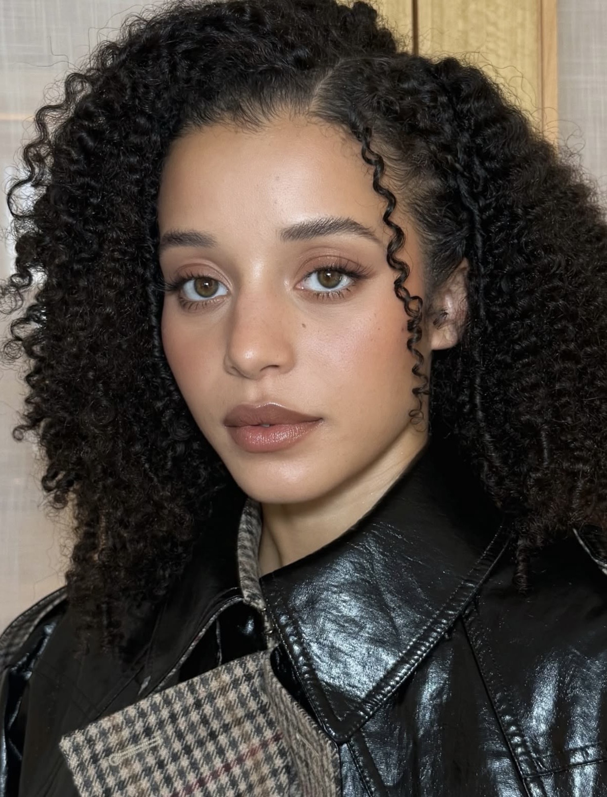 Minimal makeup look featuring stain blush and blurred lips — stain makeup trend 2026