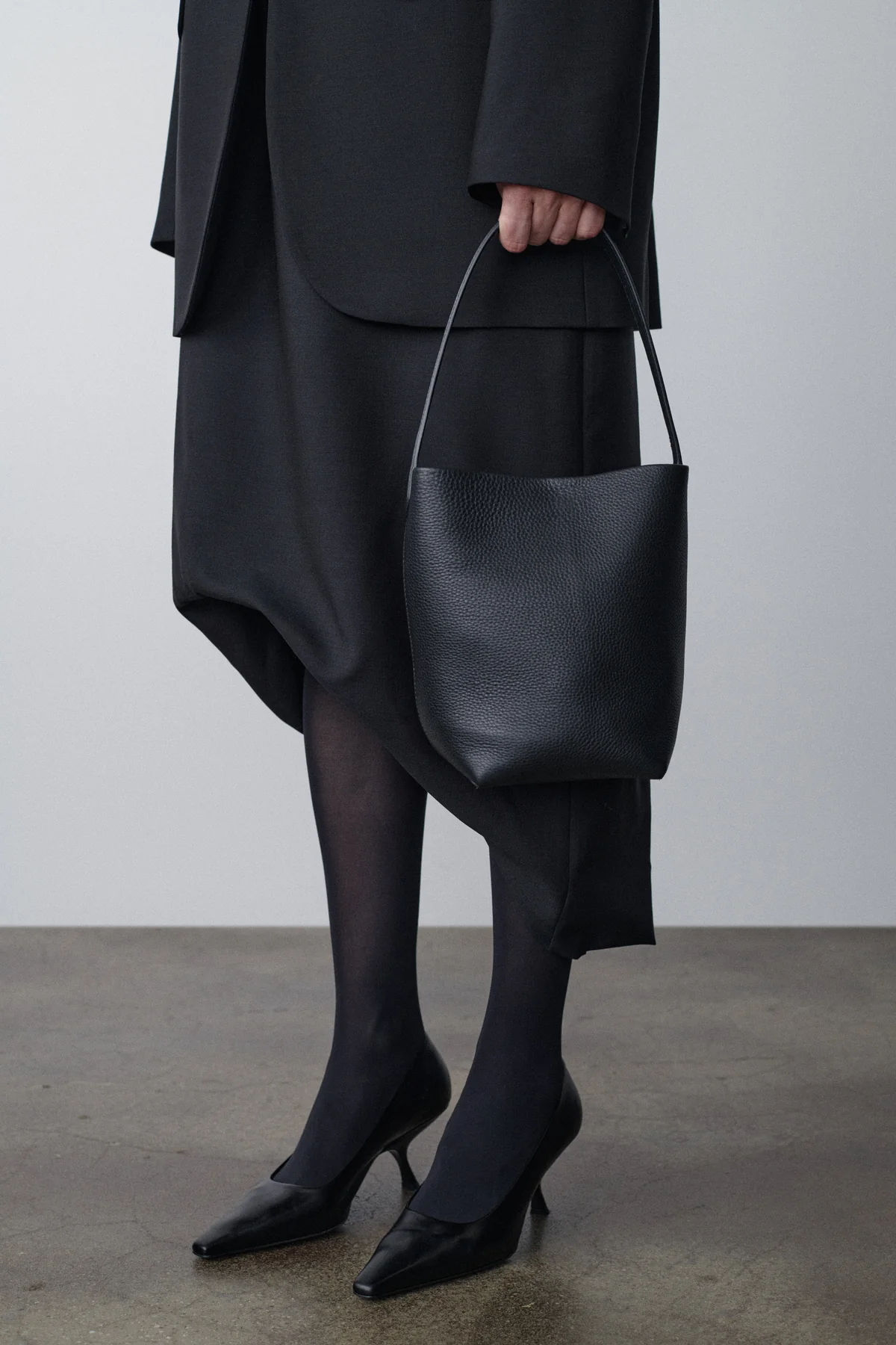 The Row Park Tote in black leather with minimalist design — Best quiet luxury handbags