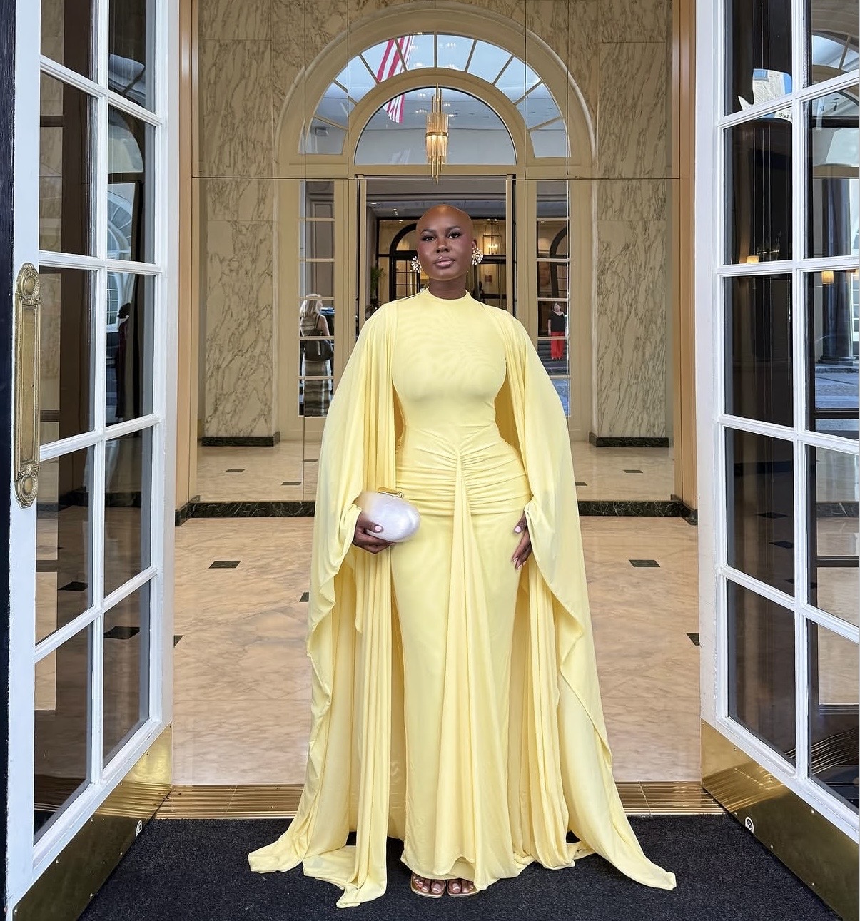 Spring wedding guest outfit