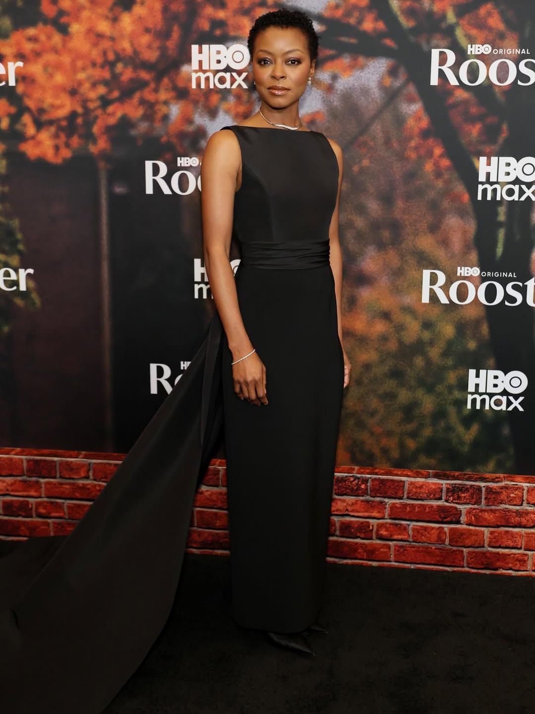 Danielle Deadwyler walking the red carpet with the cast at the New York premiere of “Rooster.”