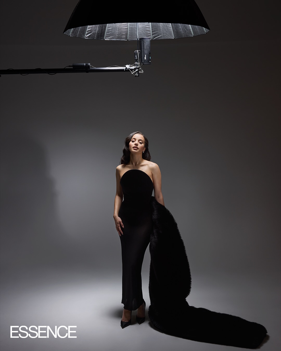 Chase Infiniti photographed for Essence, celebrating her inclusion among influential women in entertainment.