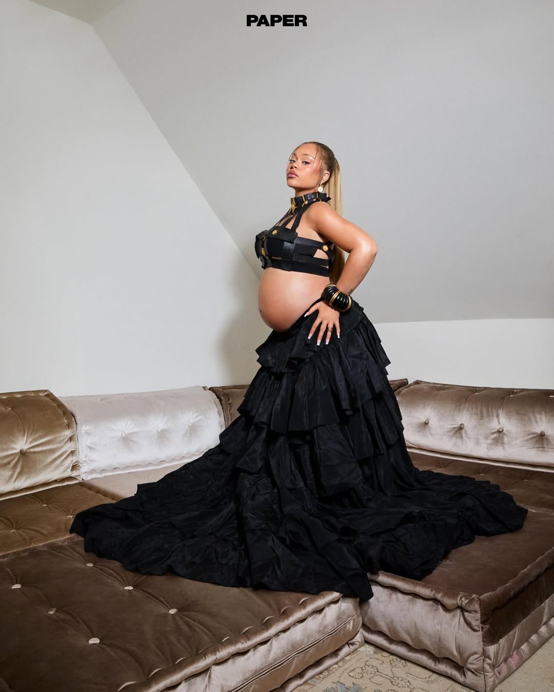 Latto Paper Magazine photoshoot Richie Shazam editorial fashion look