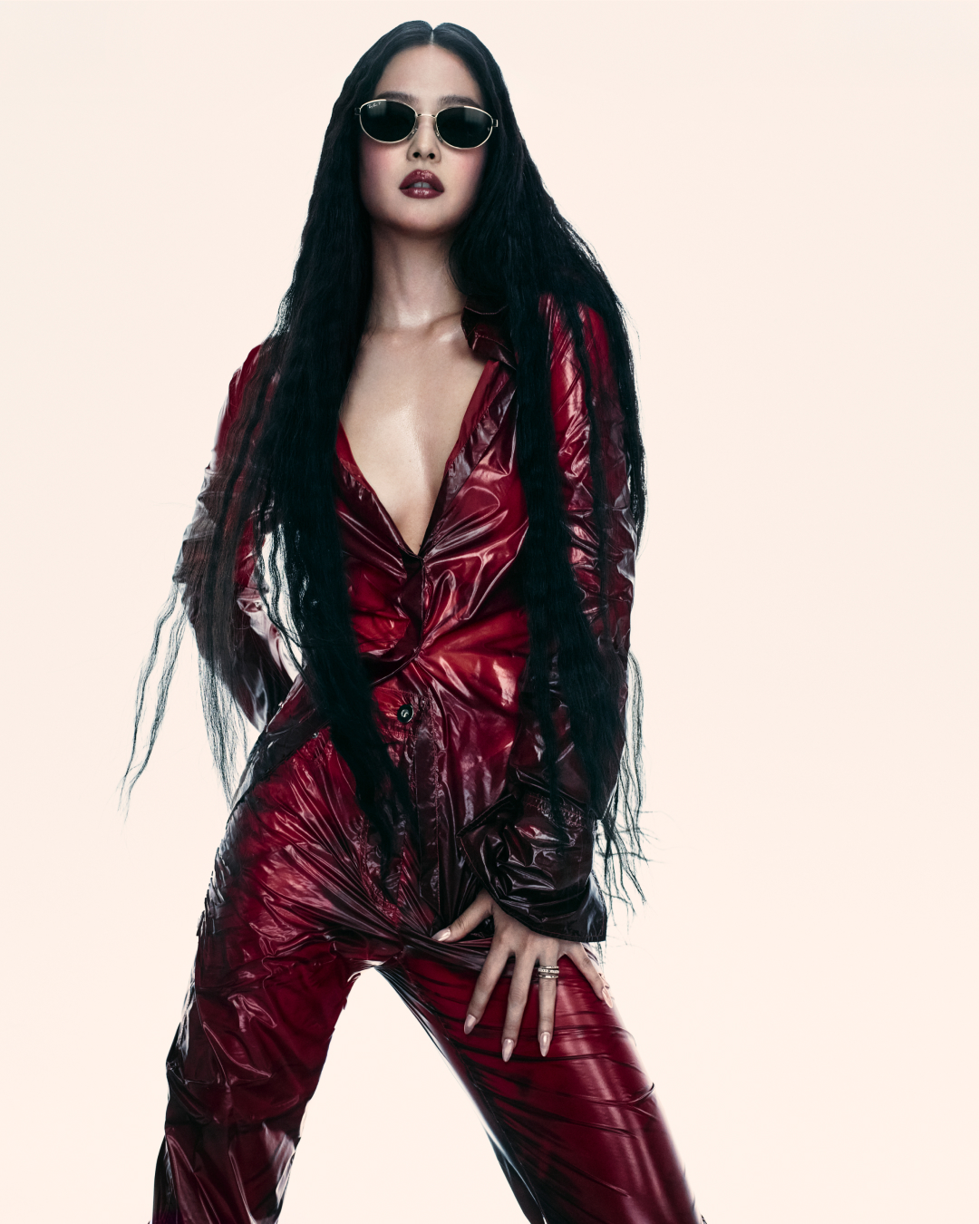 BLACKPINK JENNIE Ray-Ban cat-eye sunglasses Styles for Unfiltered Confidence campaign