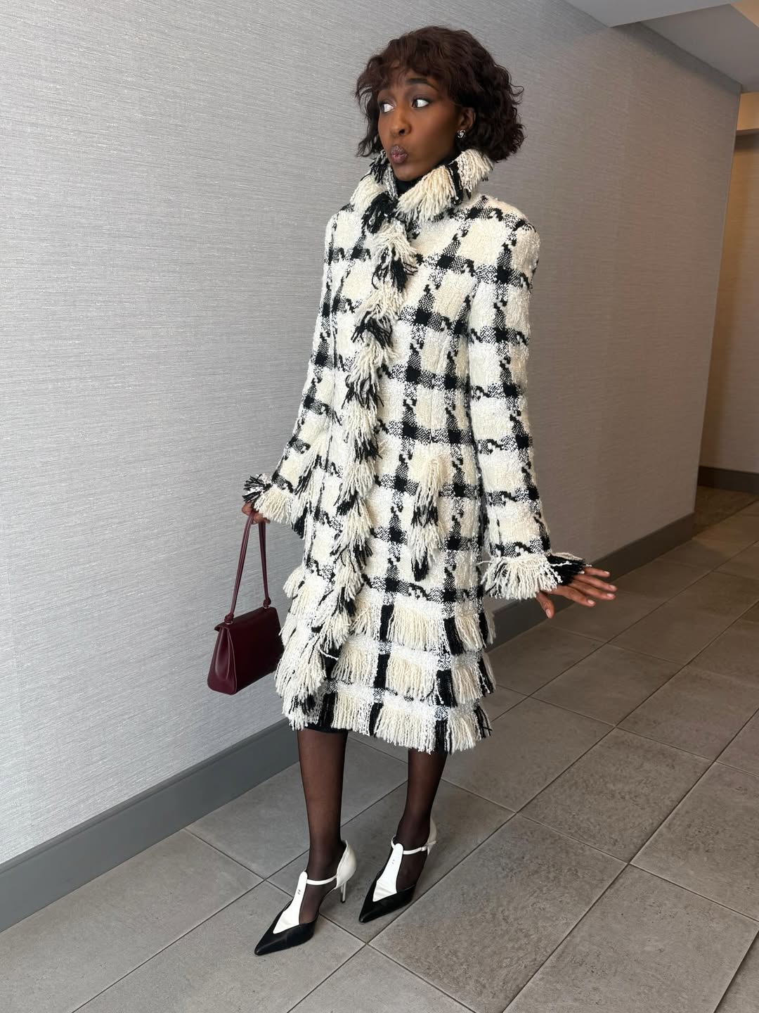 Ayo Edebiri Chanel Métiers d’Art 2026 look at launch dinner.