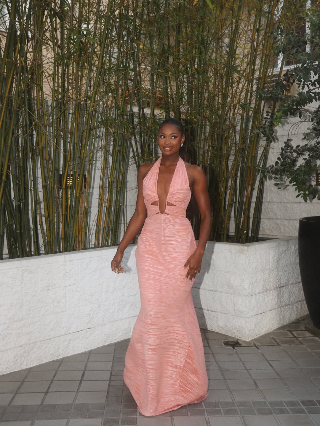Coco Jones Fashion Trust U.S. Awards 2026 red carpet glam look