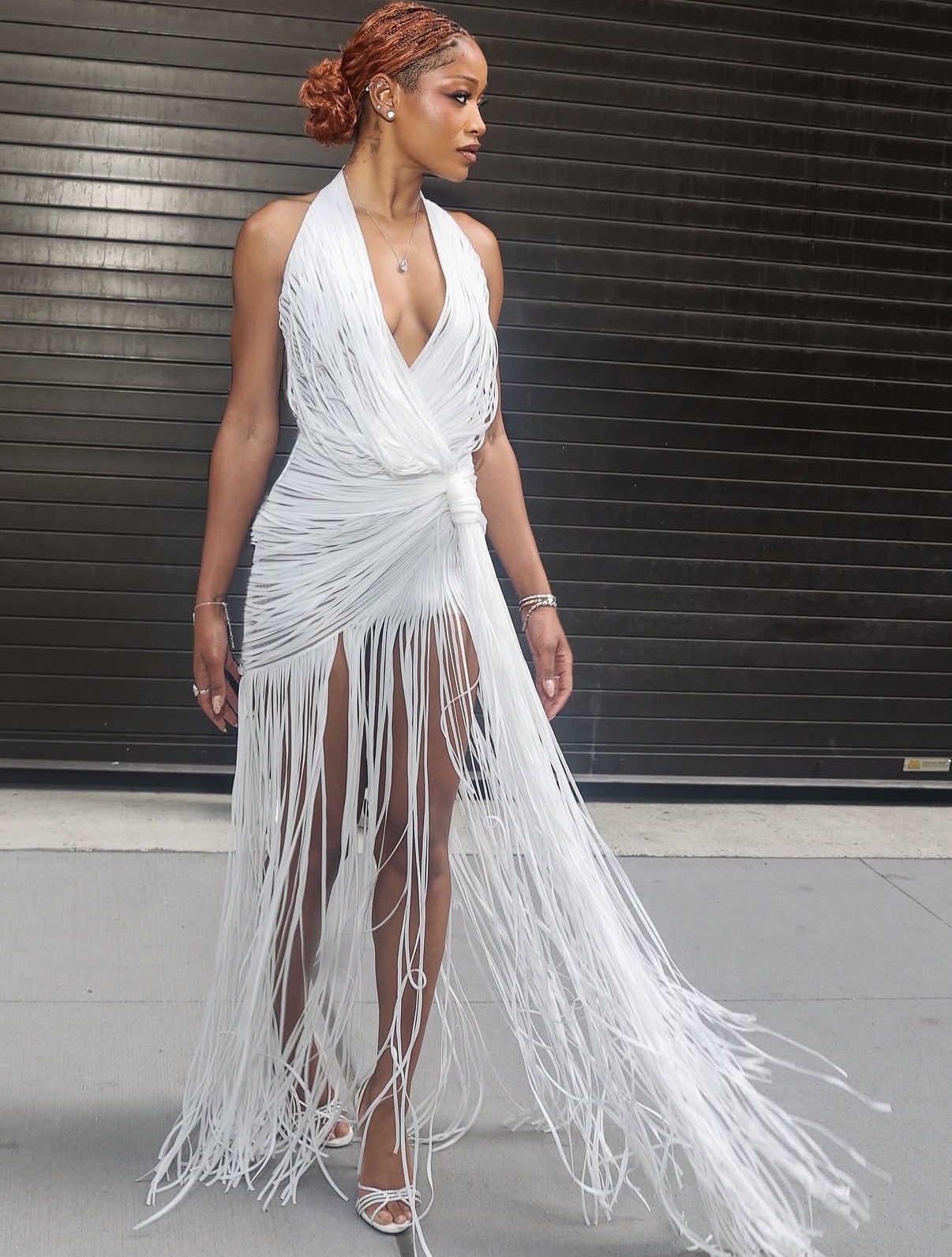 Keke Palmer Delivers Fashion Fantasy in White Cong Tri Look at I Love Boosters Screening