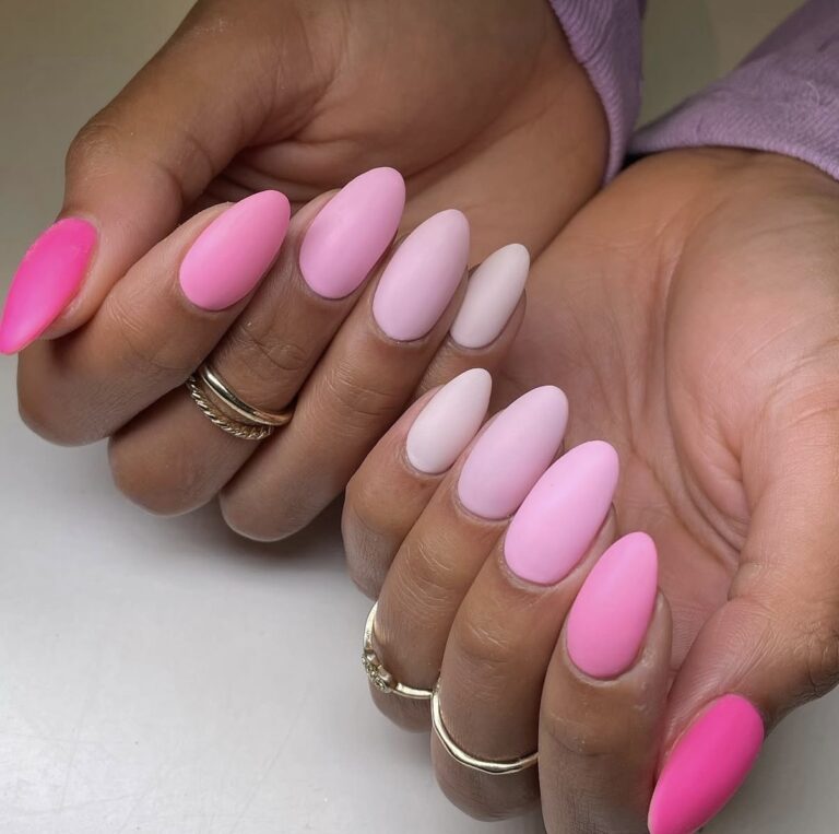 Pink-matte-nail-designs-style-rave