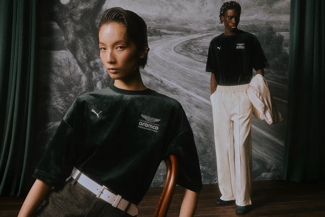 PUMA x Aston Martin Aramco F1 Homecoming Collection Arrives for the British Grand Prix: Shop Favorites PUMA x Aston Martin Aramco F1 Homecoming Collection Arrives for the British Grand Prix: Shop Favorites