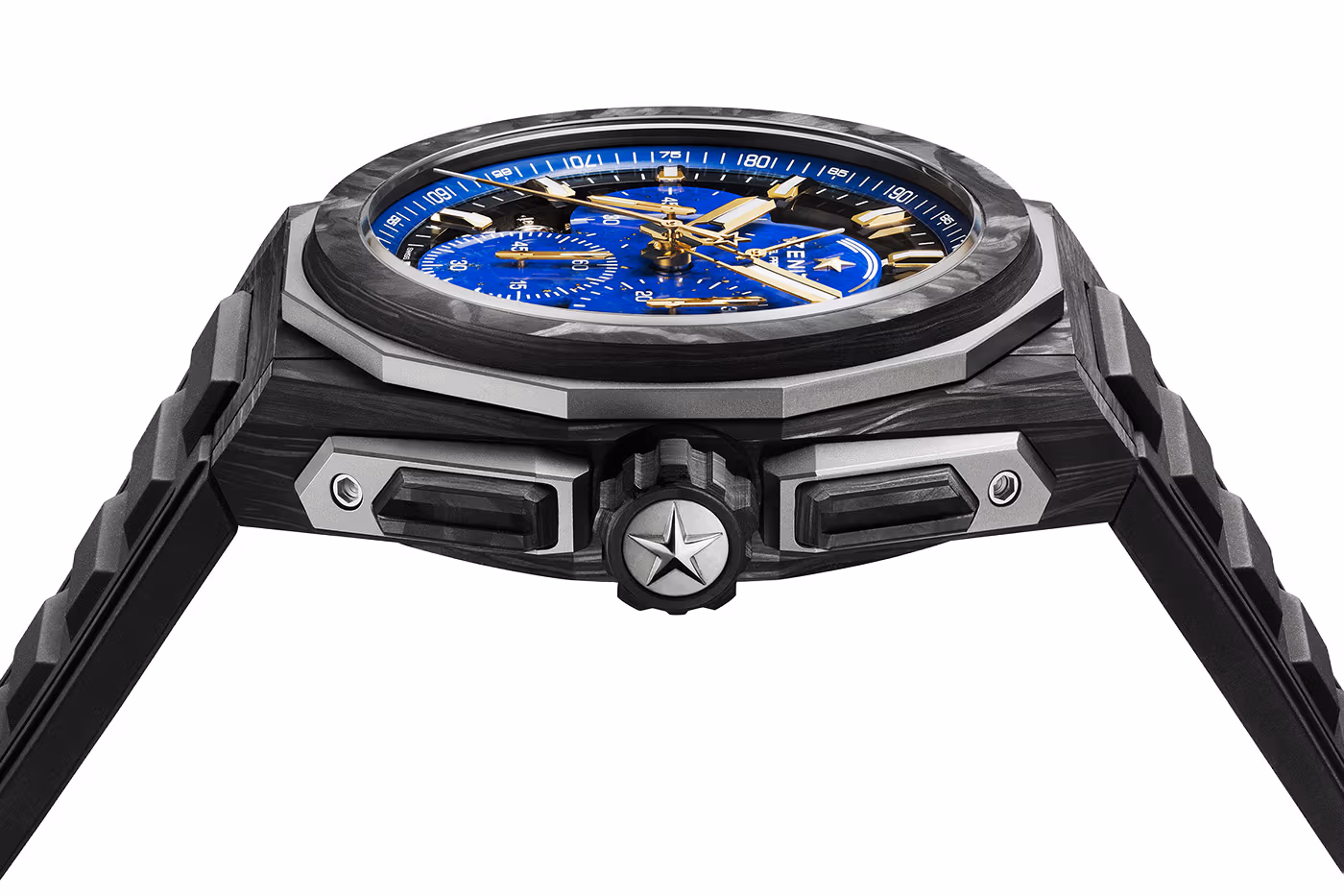 Zenith DEFY Extreme Lapis Lazuli II chronograph with forged carbon case