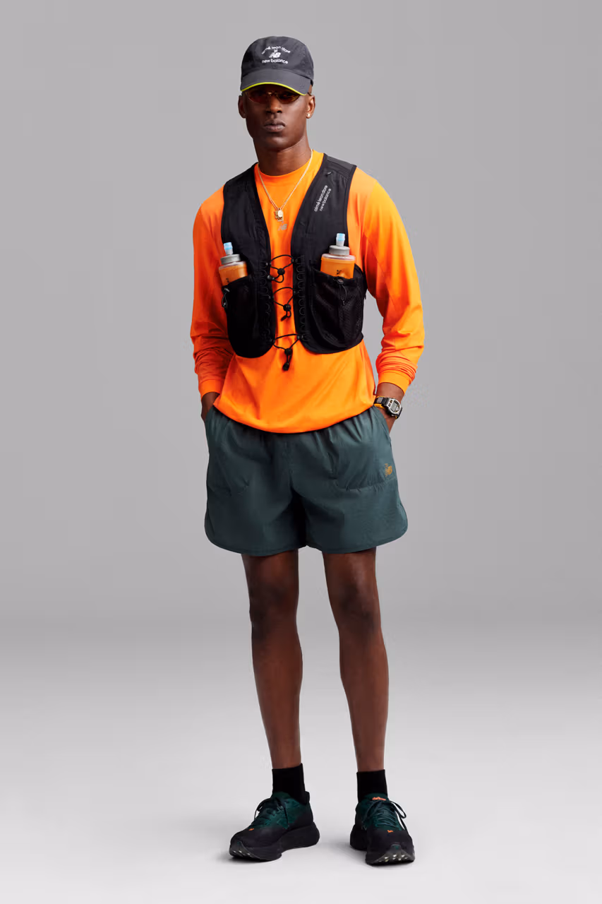 Aimé Leon Dore New Balance Running Utility Vest with Hydrapak SoftFlasks performance capsule