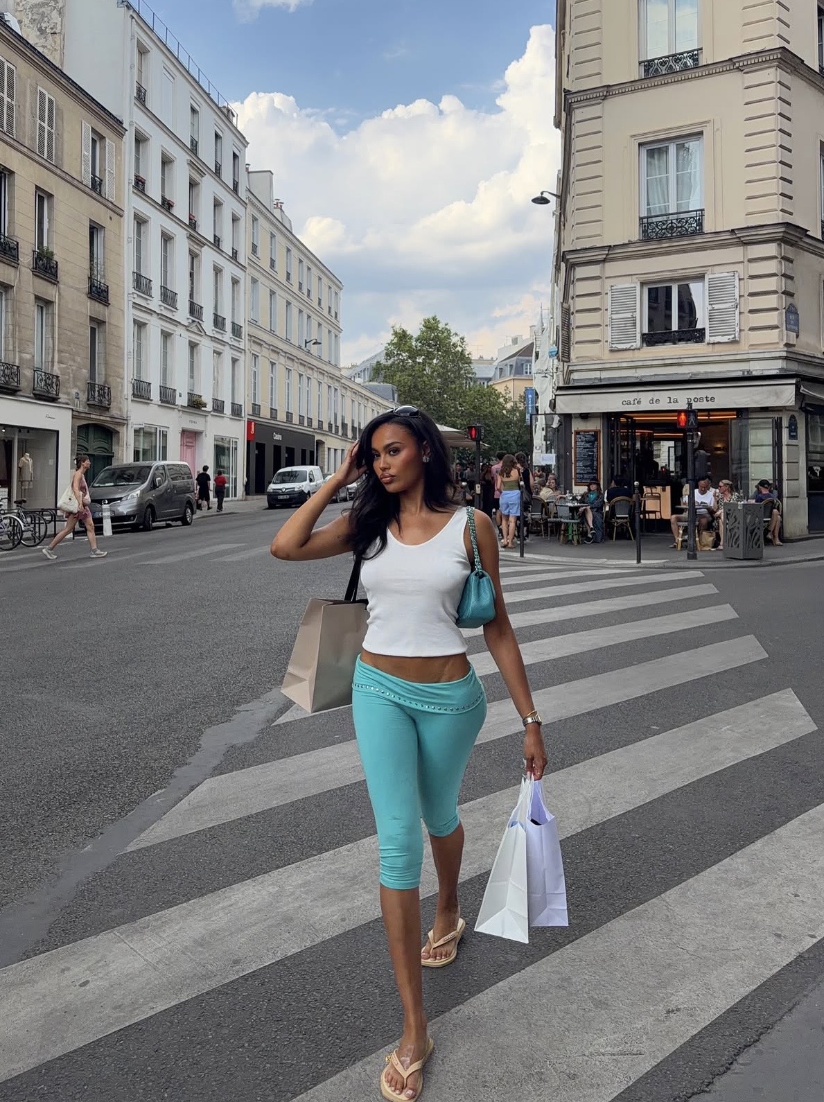 Turquoise summer outfits
