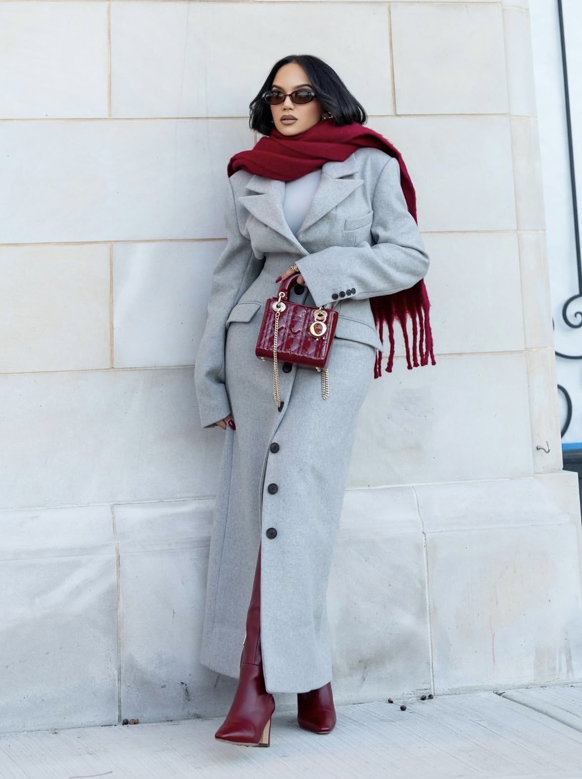 burgundy fall outfits