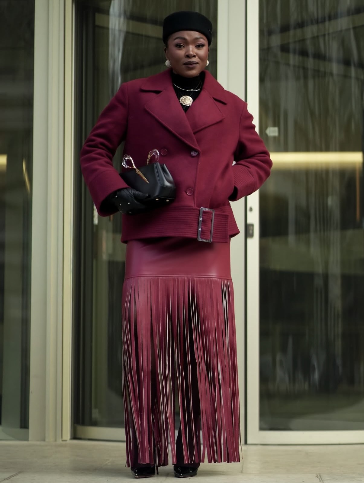 burgundy fall outfits