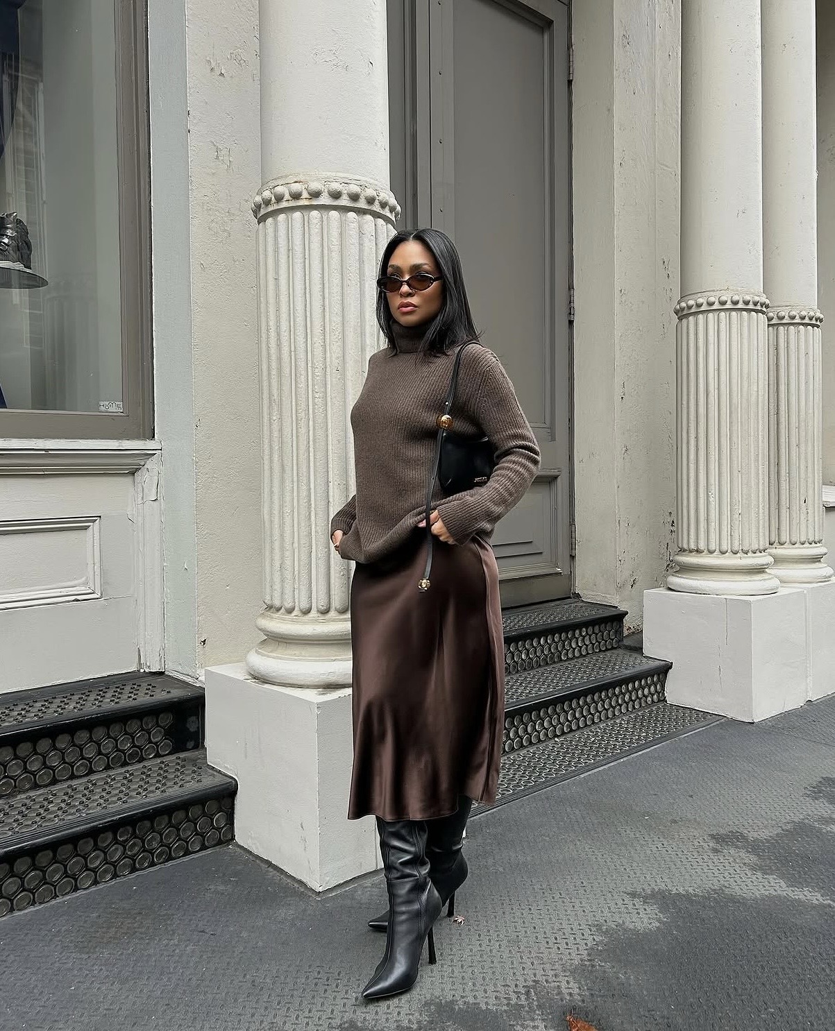 oversized sweater fall styling