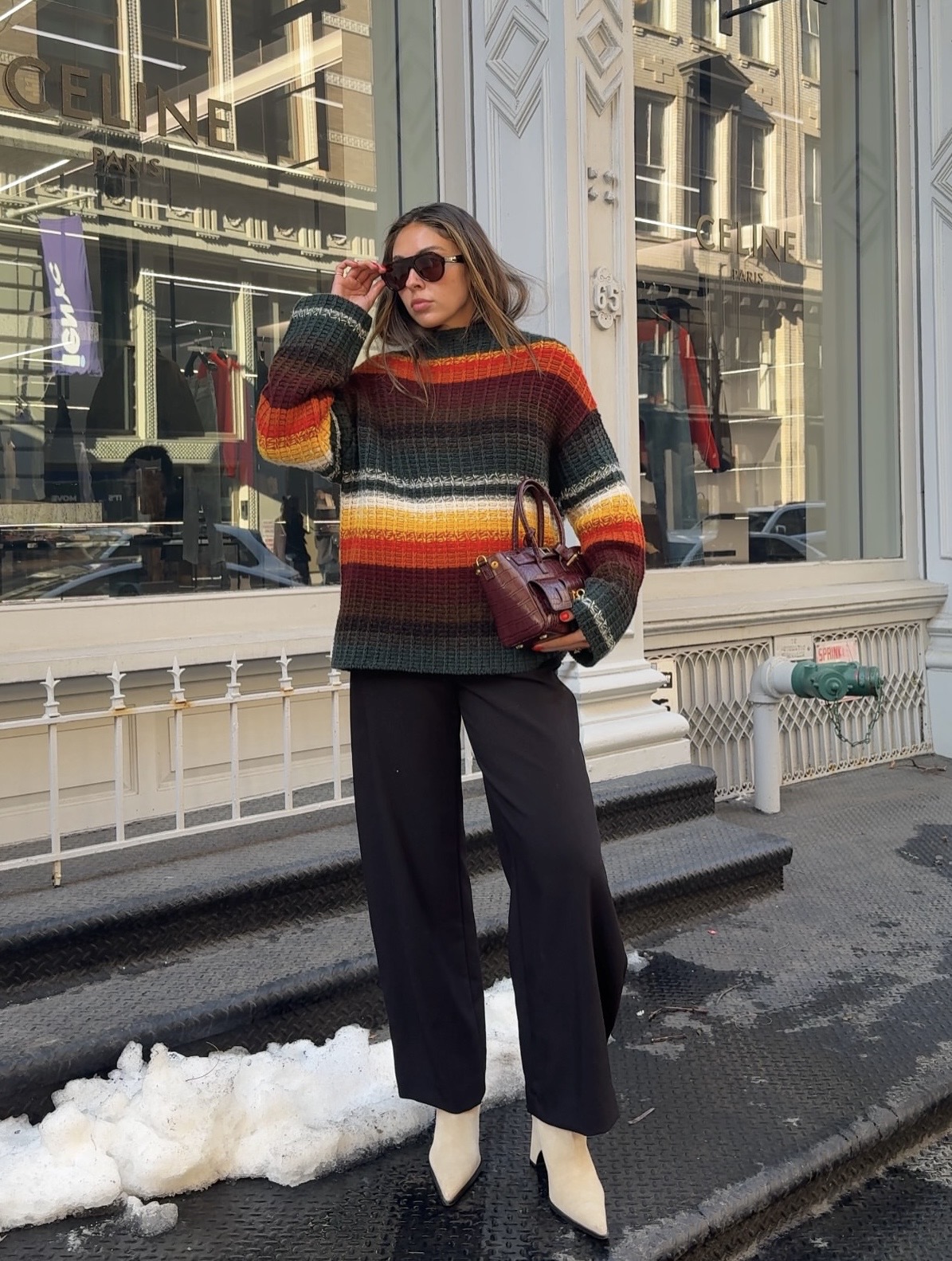 oversized sweater fall styling